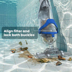 Replacement Filter Bag-2Pack,Handheld Pool Vacuum Cleaner Sand & Silt Filter Bag, Applicable to T403, PC18 and PC18 Pro, Filter Bags ONLY, NOT Included Pool Vacuum