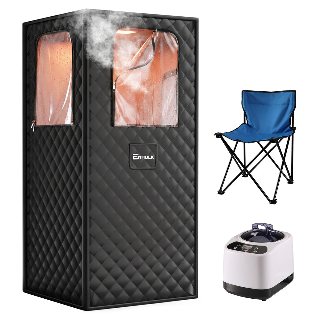 Enhulk Home Portable Personal Steam Sauna - Fast Heat & Spa Detox