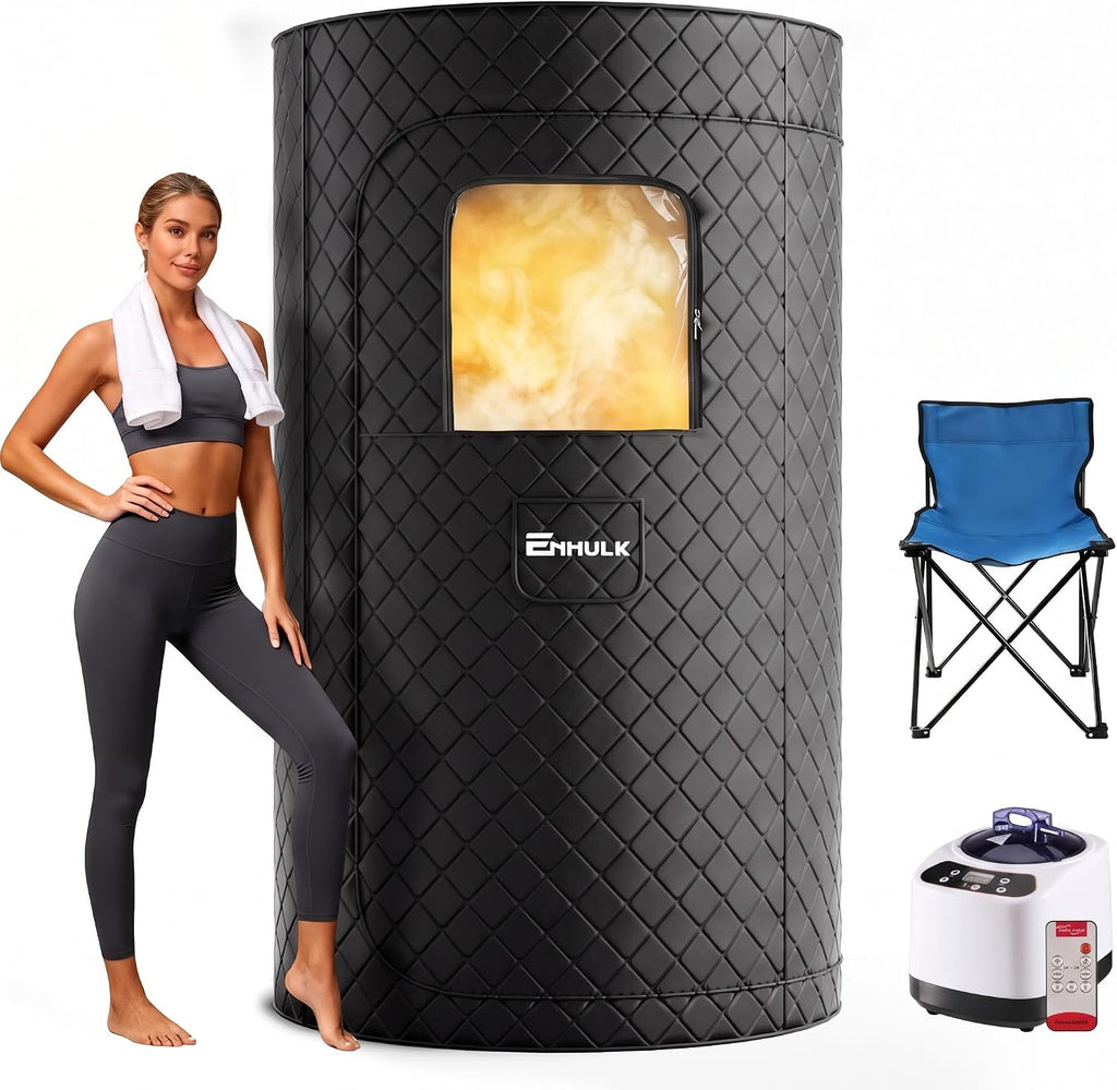 Enhulk Home Portable Personal Steam Sauna - Fast Heat & Spa Detox