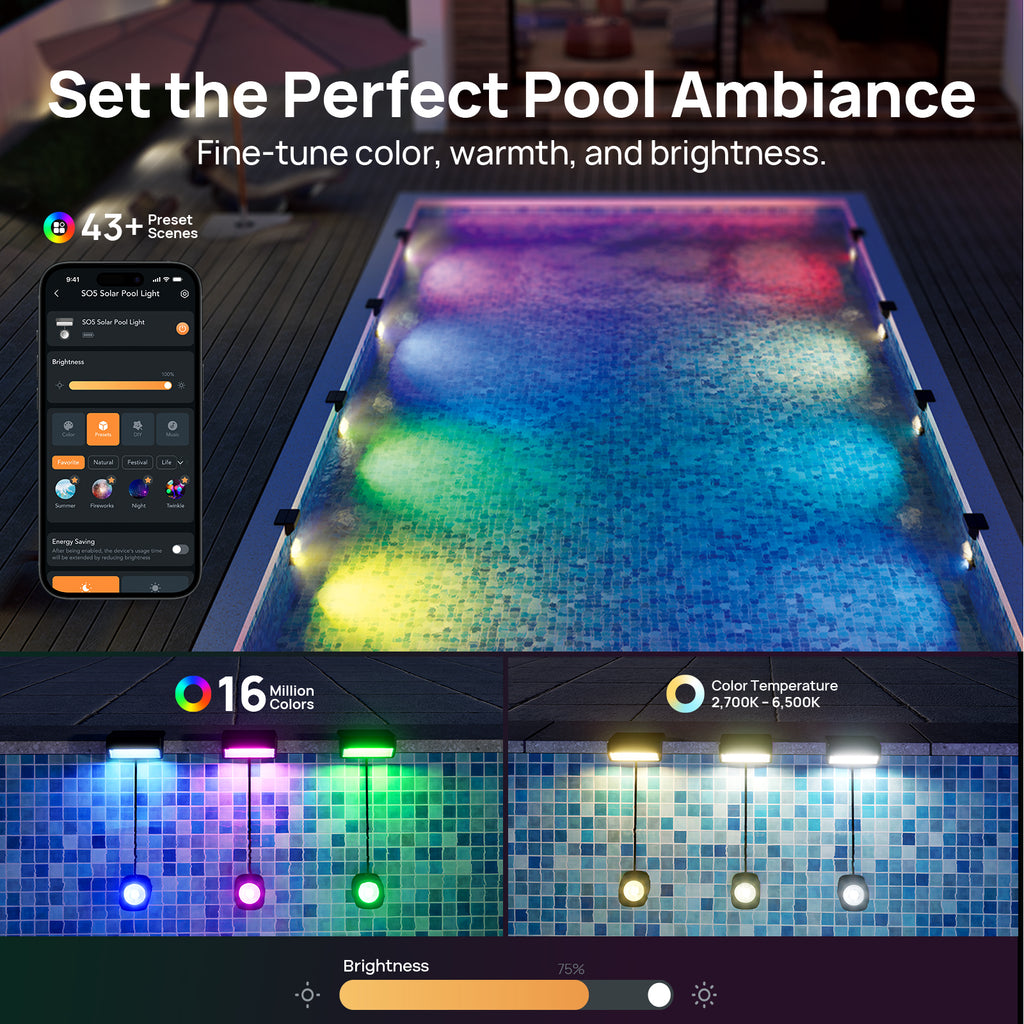 Enhulk Smart Solar Pool Light