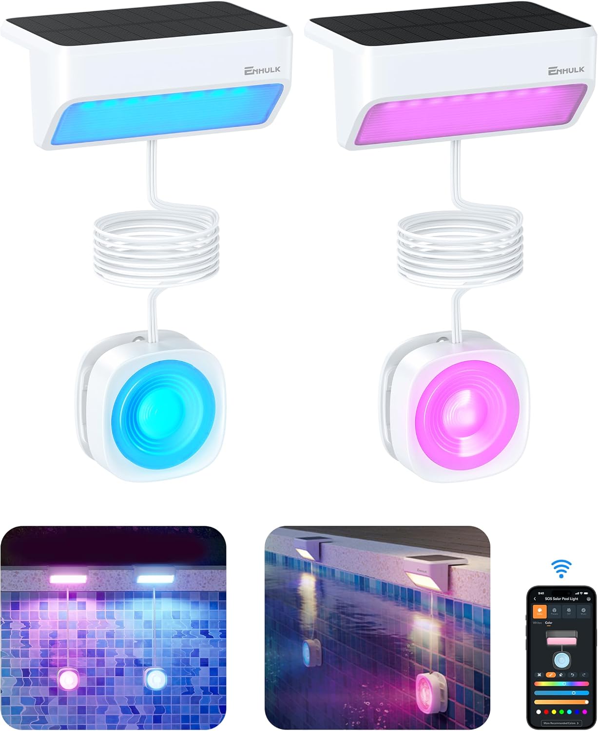 Enhulk Smart Solar Pool Light
