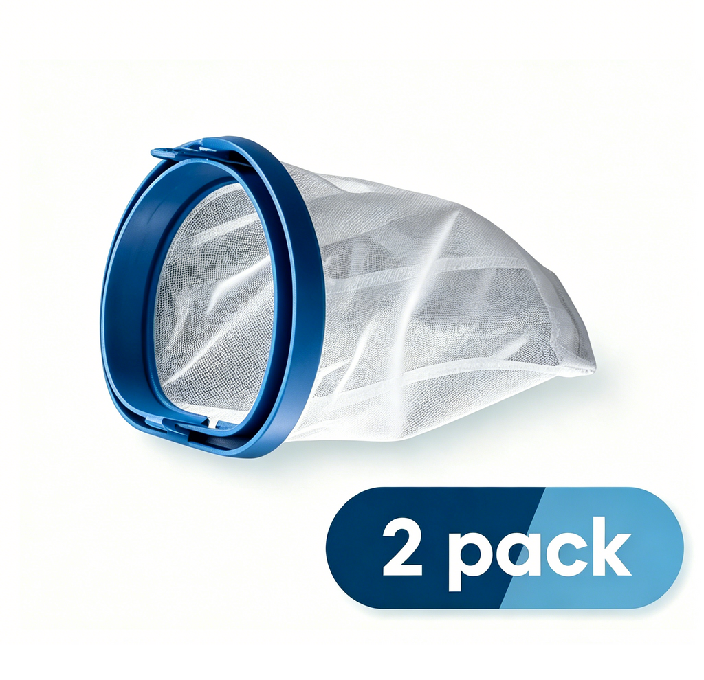 Replacement Filter Bag-2Pack,Handheld Pool Vacuum Cleaner Sand & Silt Filter Bag, Applicable to T403, PC18 and PC18 Pro, Filter Bags ONLY, NOT Included Pool Vacuum
