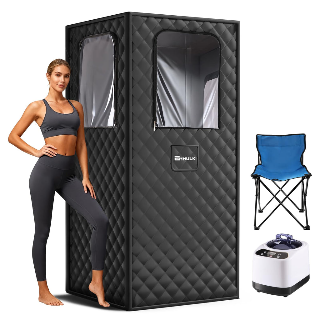 Enhulk Home Portable Personal Steam Sauna - Fast Heat & Spa Detox