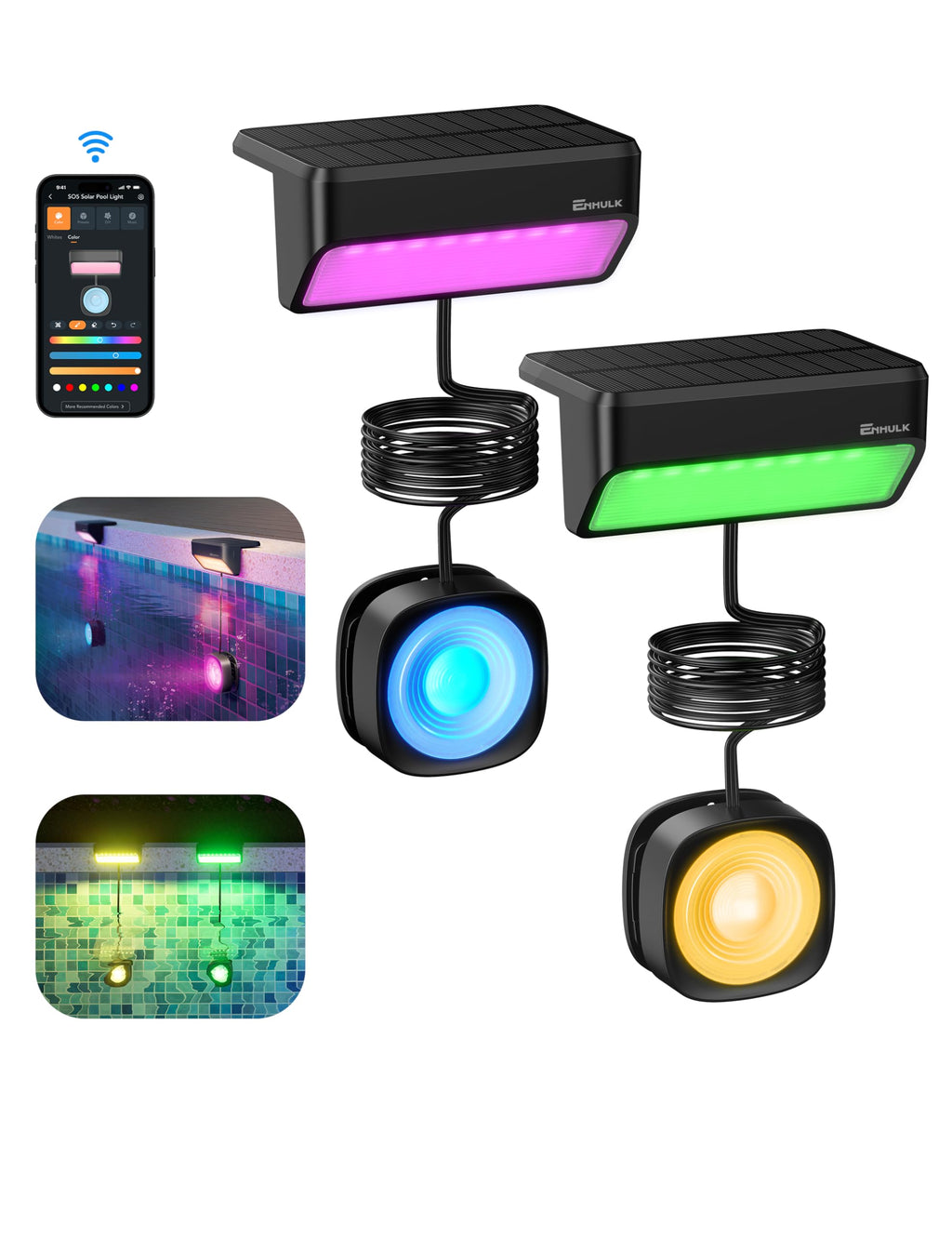 Enhulk Smart Solar Pool Light