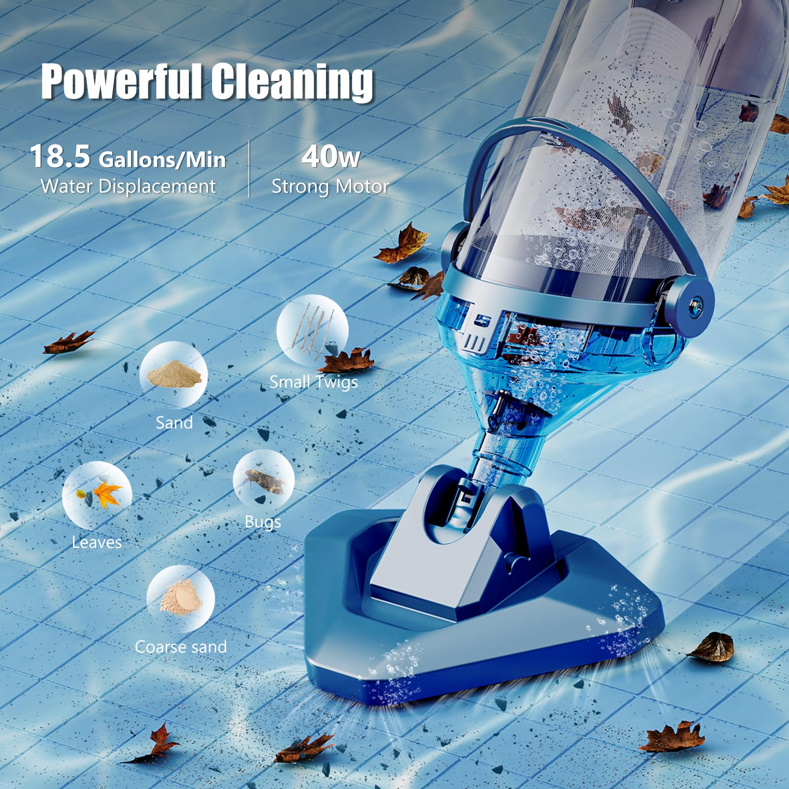 Enhulk Cordless Pool Vacuum T403