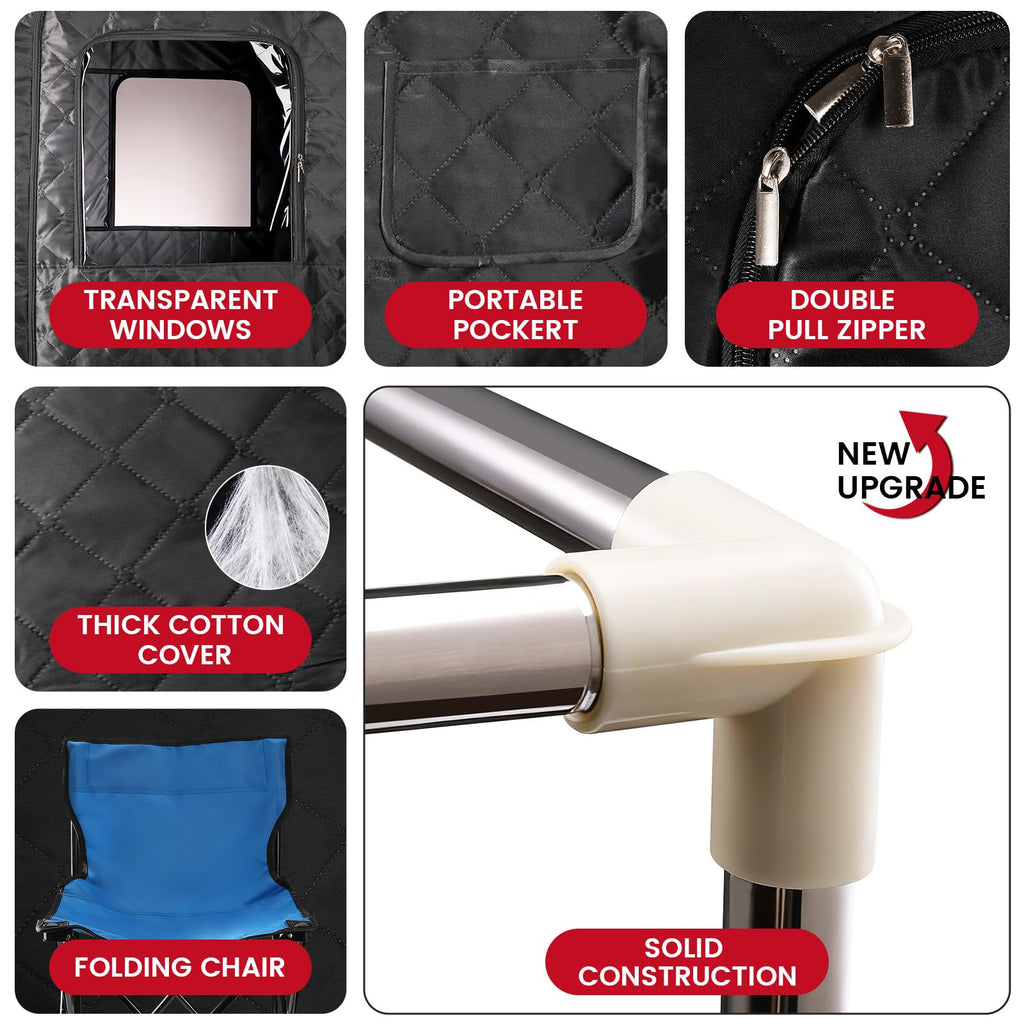Enhulk Home Portable Personal Steam Sauna - Fast Heat & Spa Detox