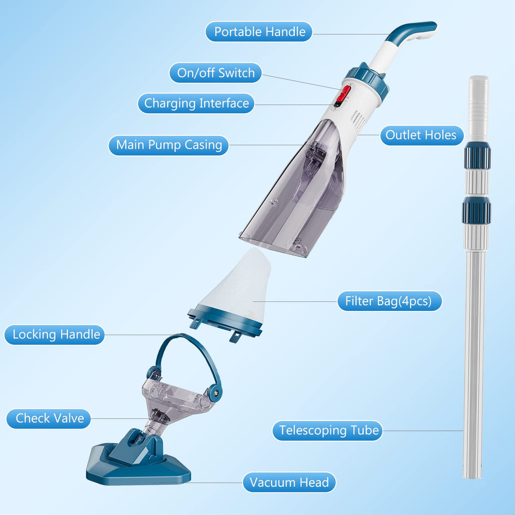 Enhulk Cordless Pool Vacuum T403
