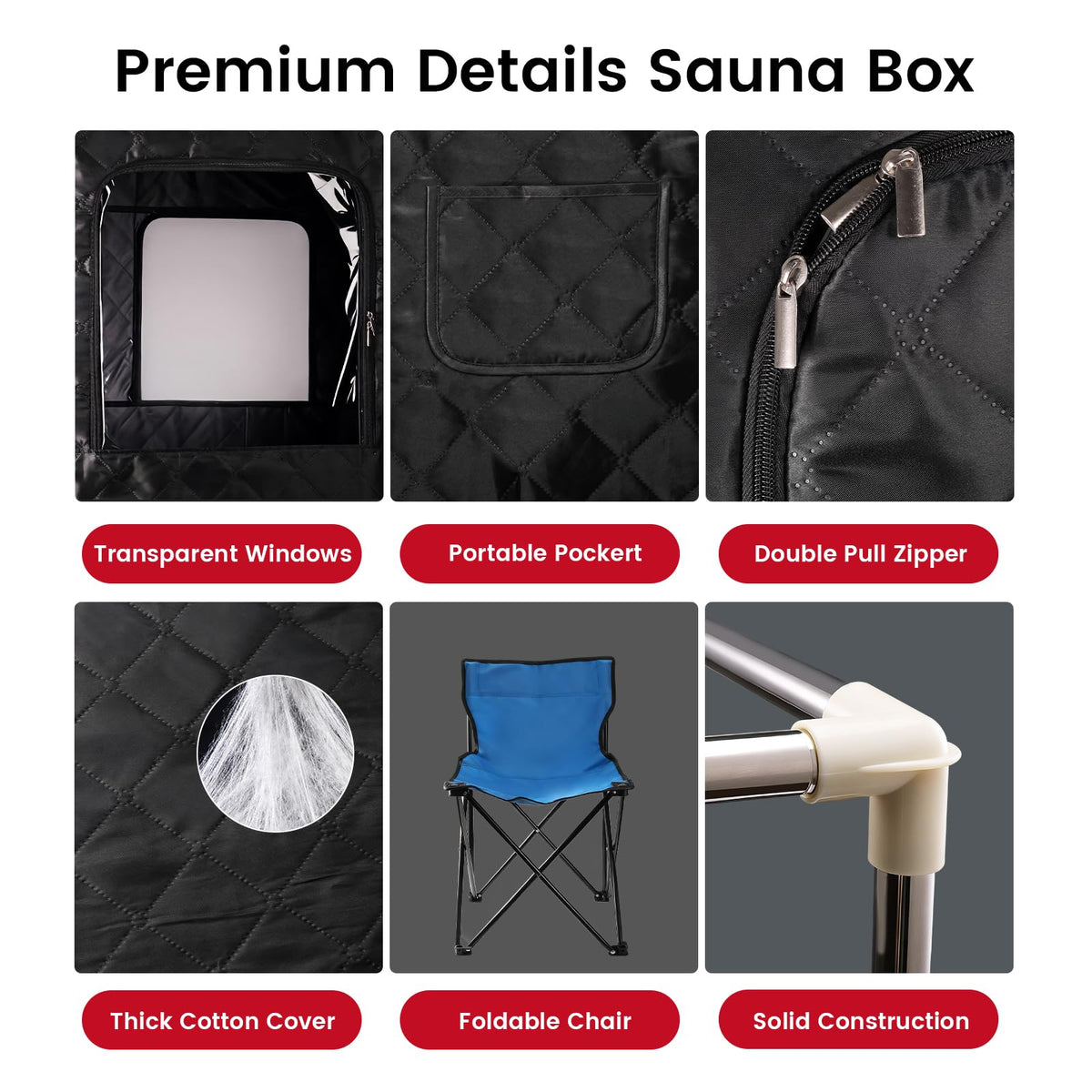 Enhulk Home Portable Personal Steam Sauna - Fast Heat & Spa Detox